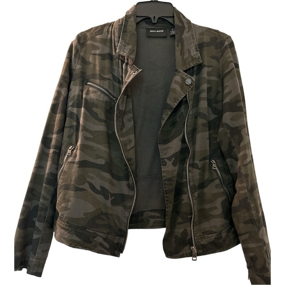 Dkny Jackets & Blazers - DKNY JEANS  moto camo  jacket, size M.  Full zip front and pockets.